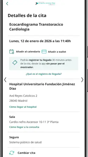 H. U. Fundación Jimenez Díaz screenshot 4