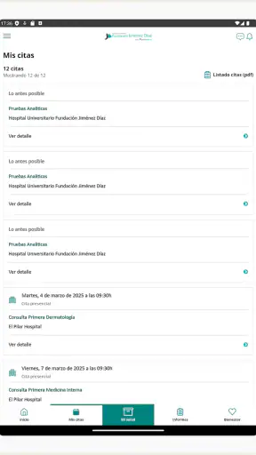H. U. Fundación Jimenez Díaz screenshot 9