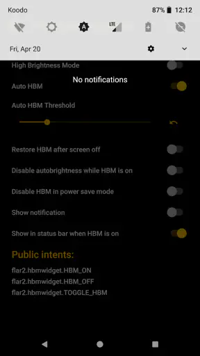 High Brightness Mode screenshot 5