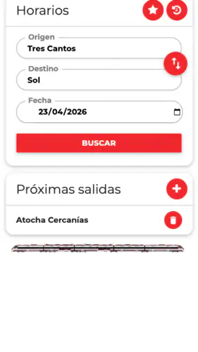 Horarios Tren, Metro y Tranvía screenshot 2