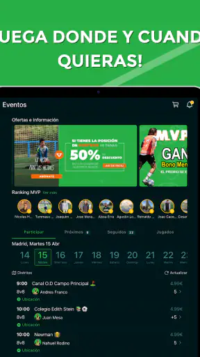 IF7SPORTS Juega fútbol amateur screenshot 12