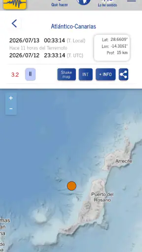 IGN Terremotos screenshot 2