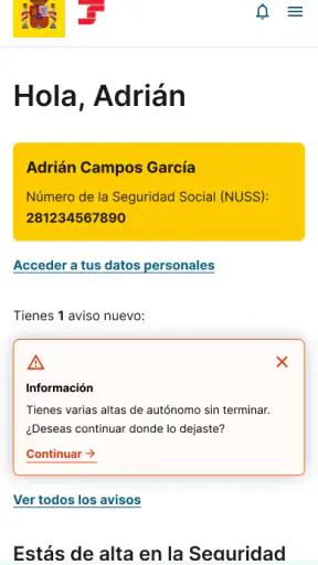 Importass Seguridad Social screenshot 10