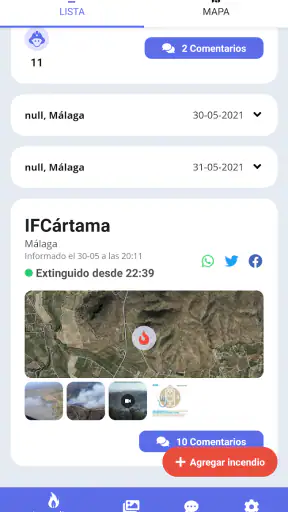 Incendios Forestales España screenshot 2