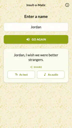 Insult-o-Matic screenshot 3