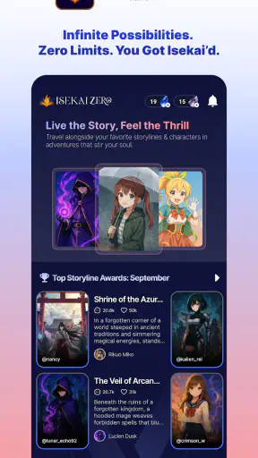 ISEKAI ZERO: Rol Anime con IA screenshot 1