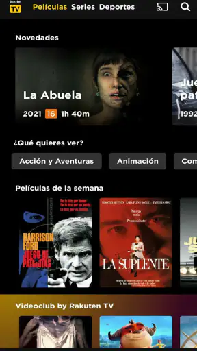 Jazztel TV screenshot 2
