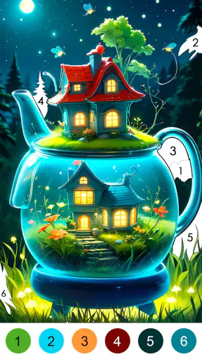 Juego de colorear de fantasía screenshot 2
