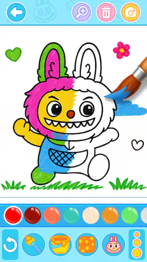 Juego de colorear labubu screenshot