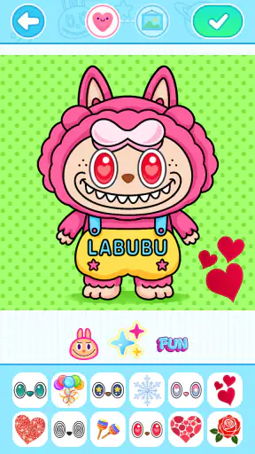 Juego de colorear labubu screenshot 9