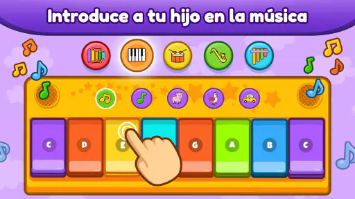 Juegos de piano para bebés screenshot 1