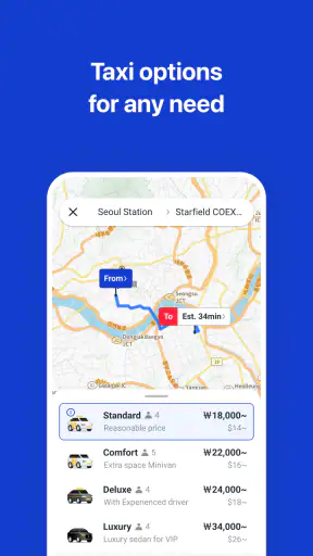 k.ride - taxi, cab, korea trip screenshot 3
