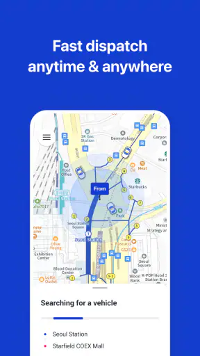 k.ride - taxi, cab, korea trip screenshot 7