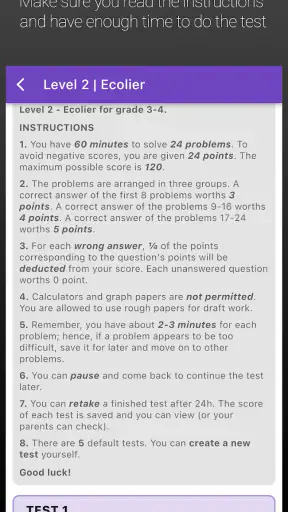 kMath - IKMC Kangaroo Math screenshot 2