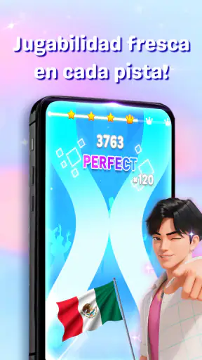 Kpop Beat Tiles Juego de piano screenshot 10