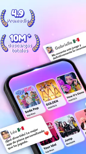 Kpop Beat Tiles Juego de piano screenshot 11