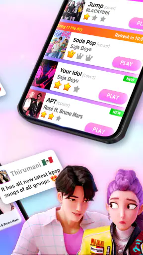 Kpop Beat Tiles Juego de piano screenshot