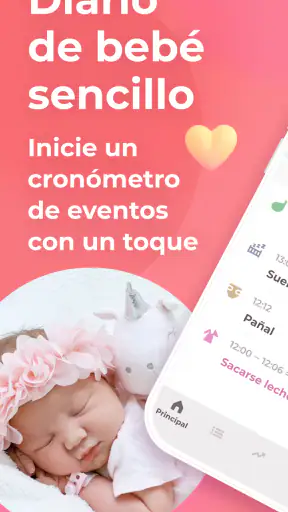Lactancia y Baby tracker Erby screenshot 1
