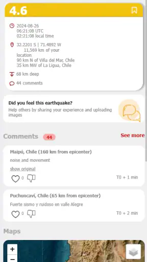 LastQuake - EMSC Terremotos screenshot 3