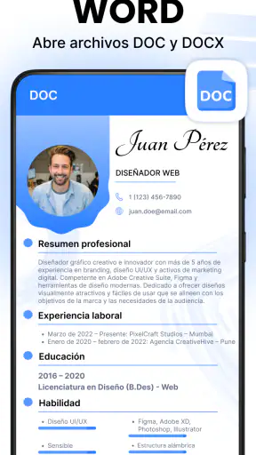 Lector de documentos: PDF, DOC screenshot 3