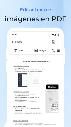 Lector y editor de PDF screenshot 4