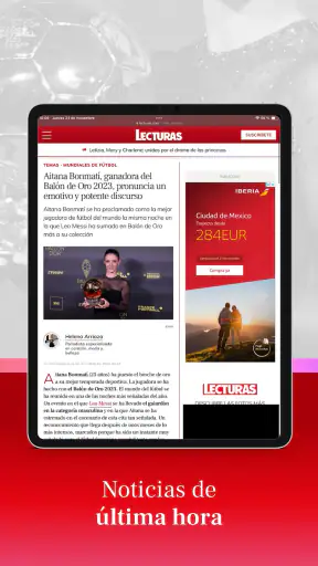 LECTURAS revista impresa screenshot 11