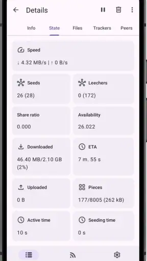 LibreTorrent screenshot 5
