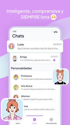 Luzia: Asistente de IA y Chat screenshot 2