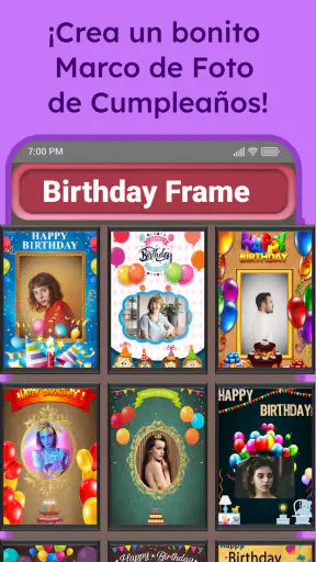 Marcos de Fotos de Cumpleaños screenshot 6