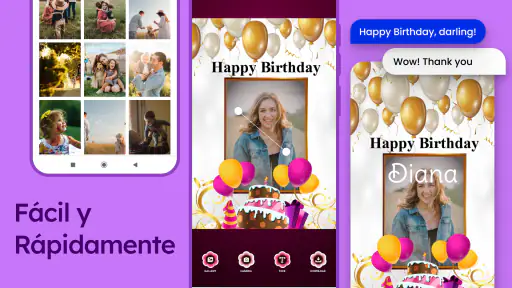 Marcos de Fotos de Cumpleaños screenshot 8