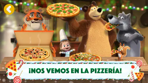 Masha y el Oso Juegos de Pizza screenshot 6