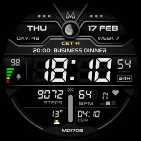 MD170B Digital watch face screenshot 8