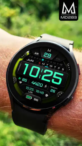MD283 3D Digital watch face screenshot 10