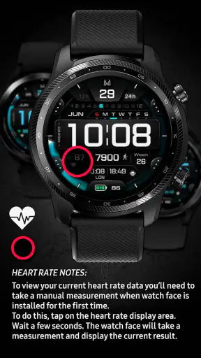 MD283 3D Digital watch face screenshot 6