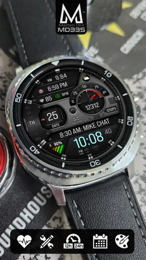 MD335 Hybrid watch face screenshot 4