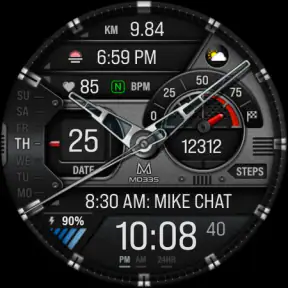 MD335 Hybrid watch face screenshot 8