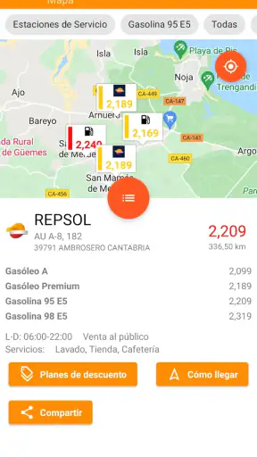Mejor Precio Combustible ES screenshot 8