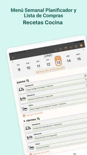 Menú Semanal Planificador screenshot 9