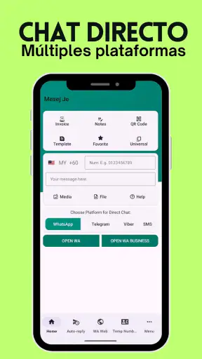 Mesej Je: de Chat Empresarial screenshot 2