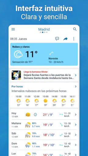 Meteored - El Tiempo 14 Días screenshot 1