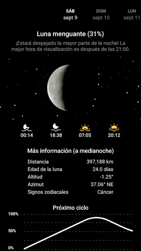 Mi Fase Lunar Pro screenshot 1