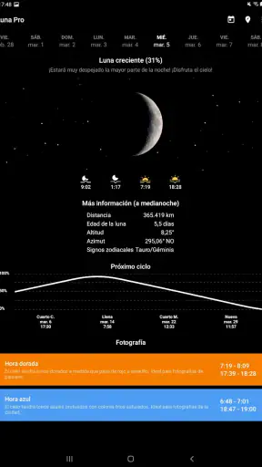 Mi Fase Lunar Pro screenshot 5