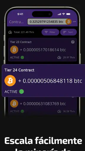 Minería de Bitcoin en la Nube screenshot