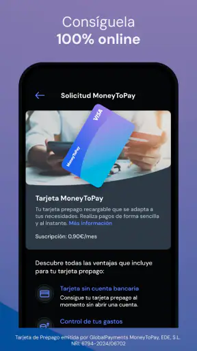 MoneyToPay · Tarjeta Prepago screenshot 3