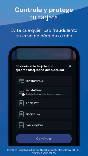 MoneyToPay · Tarjeta Prepago screenshot 7