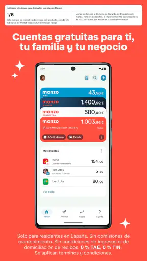 Monzo: Banco Móvil y Finanzas screenshot 2