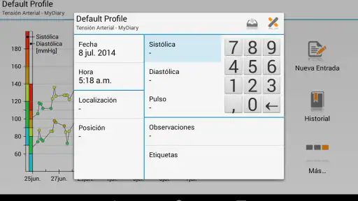 MyDiary – Presión arterial screenshot 8