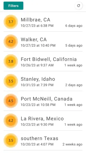 MyShake Alertas de Terremotos screenshot 5