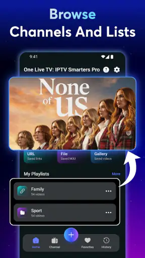 One Live TV: IPTV Smarters Pro screenshot 2