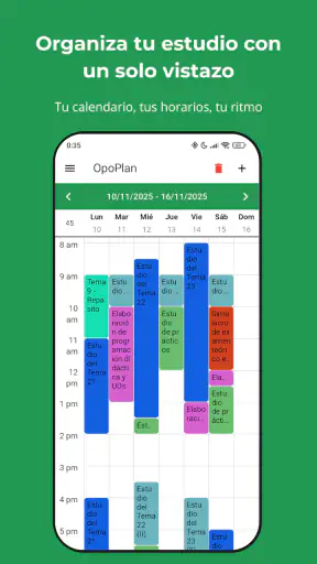 OpositApp screenshot 2